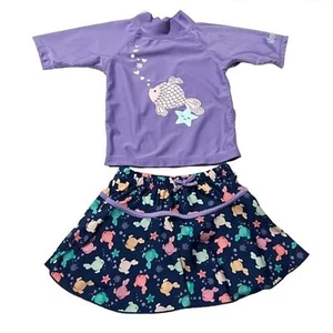 USkinz | Fish Star Aquarium Top Skirt Swim 2pcs Set Size 5 - Picture 1 of 4