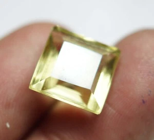 6.70 Ct  Certified Natural Yellow lemon Color Topaz Radiant Shape Loose Gemstone - Picture 1 of 6