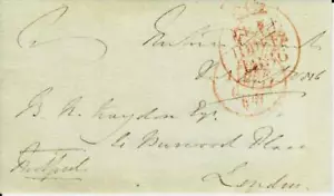 RARO “Lord Lieutenant Of Ireland” John Russell Firmado a Mano Libre Frank Desde 1836 - Imagen 1 de 1
