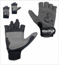 Shelly Wheelchair Gloves Fingerless Cycling Gloves with Anti-Slip Grip Padded