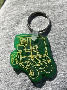 Triple Crown Golf Cars Nicholasville KY Keychain Club Car Key Ring Ez Go Textron - Picture 1 of 4