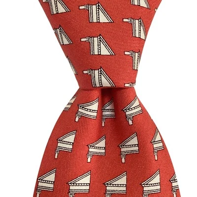 Corbata VINEYARD VINES Colección Personalizada Para Hombre 100% Seda Diseñador EE. UU. Salmón Nueva con Etiquetas Foto 1 de 3