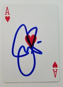 Jeremy Piven Signed Ace Of Hearts Playing Card Smokin' Aces Entourage Actor RAD - Picture 1 of 1