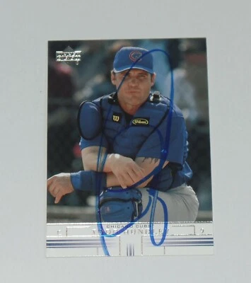 КАРТОЧКА С АВТОГРАФОМ ТОДДА ХАНДЛИ 2002 ВЕРХНЯЯ КОЛОДА NO657 CHICAGO CUBS NEW YORK METS - Изображение 1 из 2