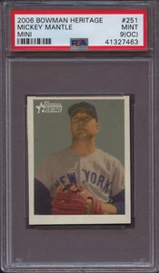 2006 Bowman Heritage 251 Mickey Mantle Mini PSA 9 Mint (OC) - Bild 1 von 1
