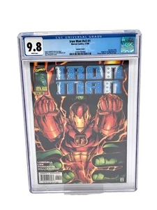 Iron Man V#2 #1 CGC 9.8 Variant cover 🔑 🗝(Marvel Comics 1996 "Heroes Reborn") - Picture 1 of 3