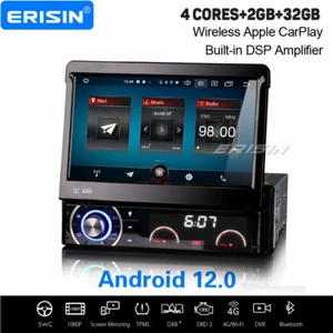 Android 12 Universal 1Din Coche Estéreo Navegación por Satélite DAB + Radio CarPlay DSP 4G WiFi OBD2 - Imagen 1 de 8