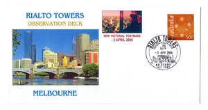 Rialto Towers Observation Deck Melbourne pmk Souvenir Envelope - Picture 1 of 1