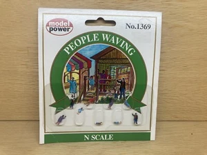 Model Power N SCALE People Waving Item #1369 New In Package - Picture 1 of 2