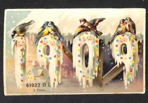 Neuf Ans 1909 Hold-To-Light H-T-L Carte Postale - Picture 1 of 1