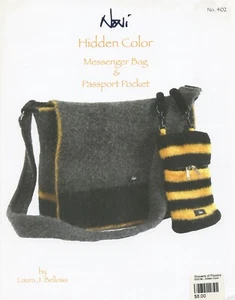 Noni Strickmuster #402 versteckte Farbe Messenger Bag & Passtasche - Bild 1 von 2