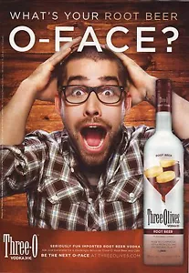 Three Olives Root Beer Vodka -- 2009 Zeitschrift Werbung - Bild 1 von 1