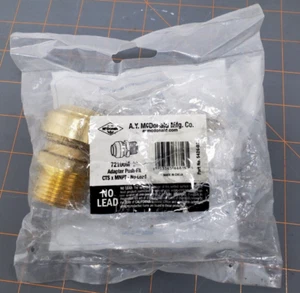 A.Y. McDonald Mfg Co. 1" Adapter Push Fit CTS x  MNPT No Lead 72100M - Picture 1 of 1
