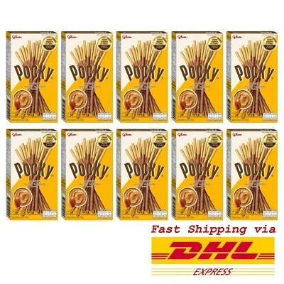 10 x Glico Pocky Nuez Sabor Almendra Japonesa Galleta Stick Nueva Fomula 43.5g Foto 1 de 4