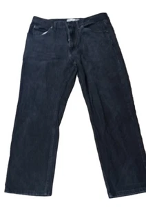 Black Mens XL Jeans 40X32 Pants Lee Regular Fit Dad Gift Rocker  - Picture 1 of 7