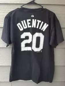 Carlos Quentin Chicago White Sox Majestic Mens Black T Shirt Large - Picture 1 of 7