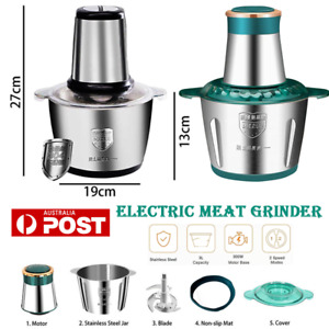 Electric Meat Grinder Blender Food Vegetable Processor Chopper Mincer Home NEW