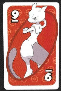 Pokemon 2020 UNO Mewtwo Red Asia Back #9 Mattel Near Mint/Mint - Bild 1 von 2