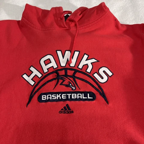 Adidas Atlanta Hawks Basketball Hooded Sweatshirt Men’s Large Cover