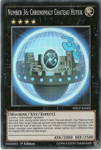 Nummer 36: Chronomaly Chateau Huyuk WSUP-DE002 Super Rare Yu-Gi-Oh Karte 1. - Bild 1 von 3