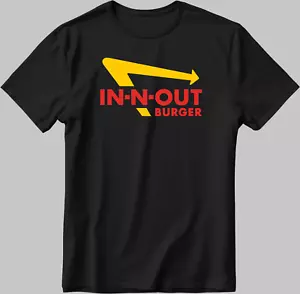 In N Out Burger Worn Short Sleeve White-Black Men's / Women's T Shirt P204 - Picture 1 of 8