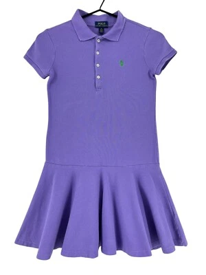 Ralph Lauren Children's Girl's Polo Collar Purple Dress Size M (8-10 Y - Image 1 of 4