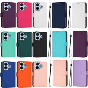 Candy Color PU Leather Wallet Cover Case for Xiaomi Redmi Note 14 13 12 Pro 12R - Picture 1 of 30