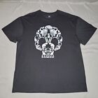 Lootcrate Super 7 Shirt Adult XL Black Cat Skull Halloween Goth Kittens Mens