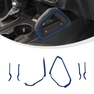 2x Center Console Side Handle Grab Decor Cover Trim For Ford Bronco 2021+ Blue - Picture 1 of 10