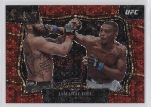 2023 Panini Select UFC Octagonside H2 Red Disco Prizm /99 Jamahal Hill #201