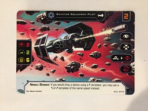 Scimitar Squadron Pilot - Promo Card Star Wars X-Wing 2.0 OFFICIAL NEW MINT x1 - Picture 1 of 1