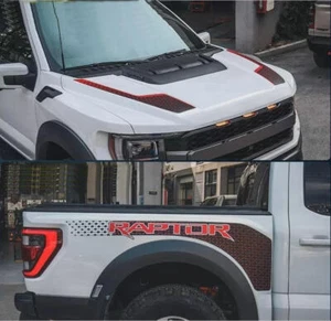 Trunk Stripes Graphics Sticker Vinyl for 2022 2023 Ford Raptor RH bed Decal - Bild 1 von 16