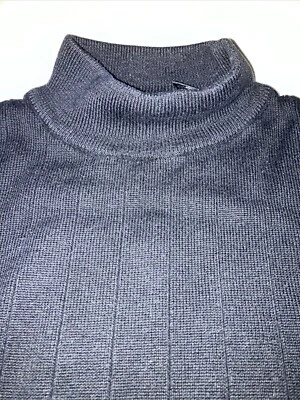 Suéter para hombre J. FERRAR mediano negro cuello corto Foto 1 de 4