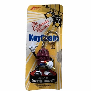 New California Raisins Character Singing Vintage Keychain Made In 1987 - Picture 1 of 2