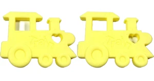 Lil' Jumbl BPA Free Baby Teething Train Toy TR012 Yellow LOT OF 2 - Picture 1 of 5