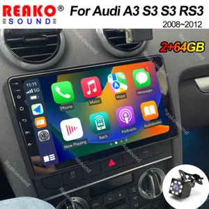 2+64G 9'' Carplay For Audi A3 S3 S3 RS3 2008-12 Android Auto Car Stereo GPS Navi - Picture 1 of 13