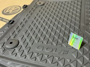 VW Golf MK7 R GTI TDI Front Rubber Foot Mats All Weather Summer Winter OEM RHD - Picture 1 of 7