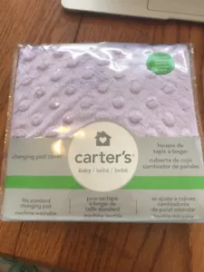 Carter's Baby Changing Pad Cover Solid Orchid One Size-Brand New- Ships N 24h - Picture 1 of 4