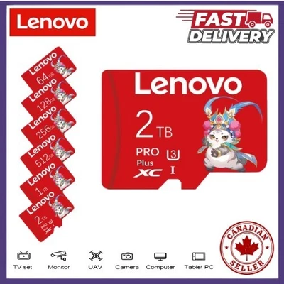 2TB  1TB  512GB Micro SD TF Storage Card Fast Read Memory Card Game Laptop UHS-I - Image 1 of 4