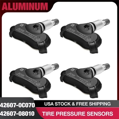 4PCS TPMS Tire Pressure Sensor For 2012-2017 Toyota Tundra 42607-0C070 Foto 1 de 4