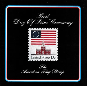 USPS  FDC Ceremony Program #1622 C1 American Flag Independece Hall 1975 - Picture 1 of 4