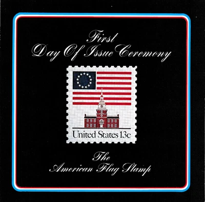 USPS  FDC Ceremony Program #1622 C1 American Flag Independece Hall 1975 - Image 1 of 4