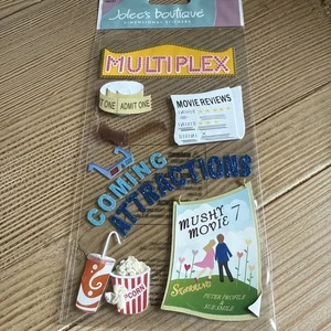 RARE Jolee's Boutique MOVIES theater Multiplex Scrapbooking Stickers SPJBLG271 - Picture 1 of 5