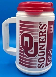 Vintage Whirley Travel Mug University Of Oklahoma Sooners OU 24 OZ Insulated USA - Picture 1 of 10