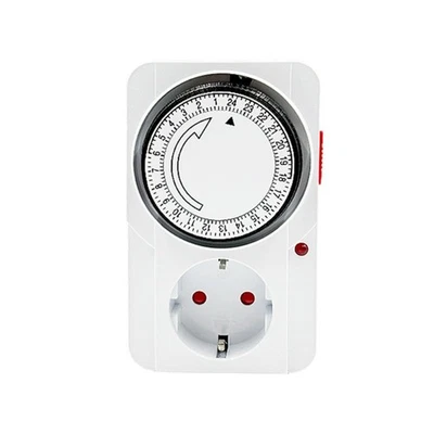 24 Hour Timer Socket Plug-in Timer Switch For Home Safety Flame-retardant PC - Image 1 of 4