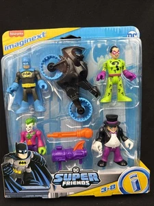 Imaginext DC Super Friends Batman & Villains Action Figures Set 7-pc Age 3-8 NIB - Picture 1 of 21