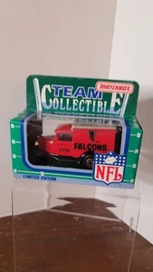 Matchbox NFL Falcons 1990 Vintage Delivery Van Team Sammlerstück - Bild 1 von 3