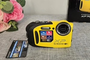 Fujifilm FinePix XP70 16.4MP Digital Camera Bundle Waterproof Yellow New, Works - Picture 1 of 12