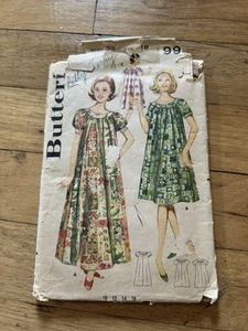 Casa da casa vintage modello cucito Butterick anni 50 busto 36 taglia 16 indossata - Foto 1 di 7