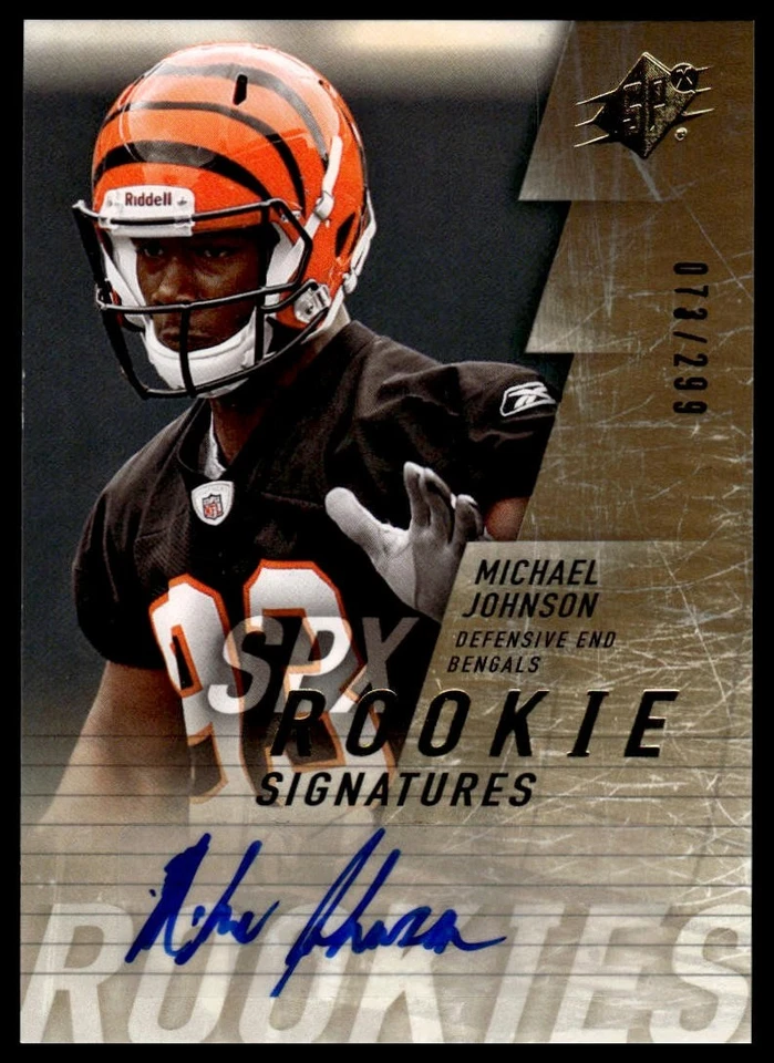 2009 SPx Michael Johnson #133 Auto 73/299 Rookie - Image 1 of 2